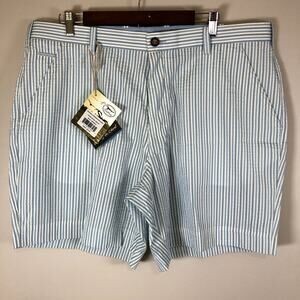 New True Flies Men's Shorts Size 40 White And Blue Strips